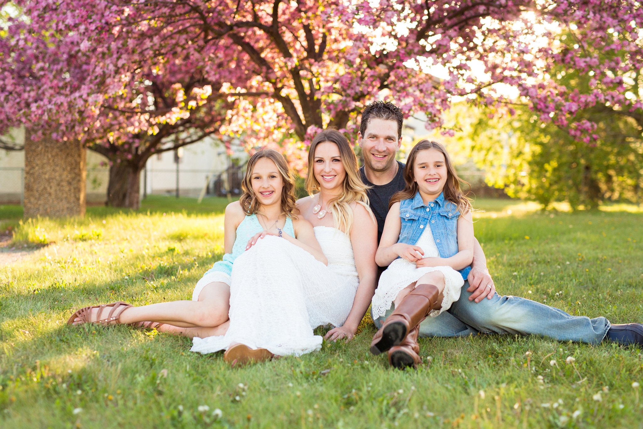 edmonton cherry blossom family photos