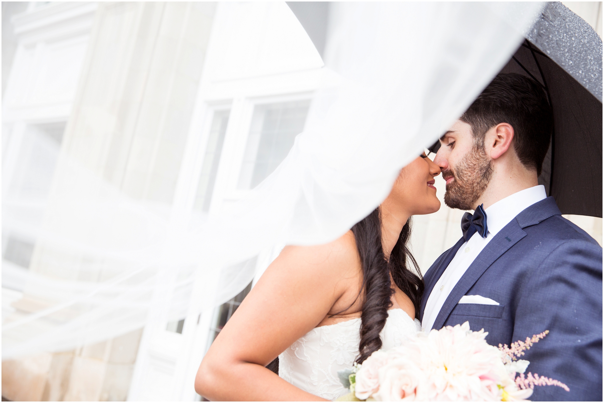 Hotel -Macdonald- Wedding- Photos-Umbrellas and veils