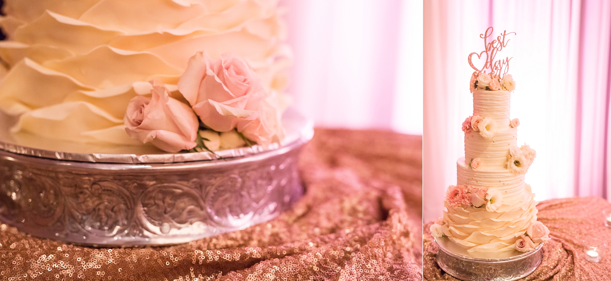 matrix hotel edmonton wedding photos blush and gold wedding decor the art of cake
