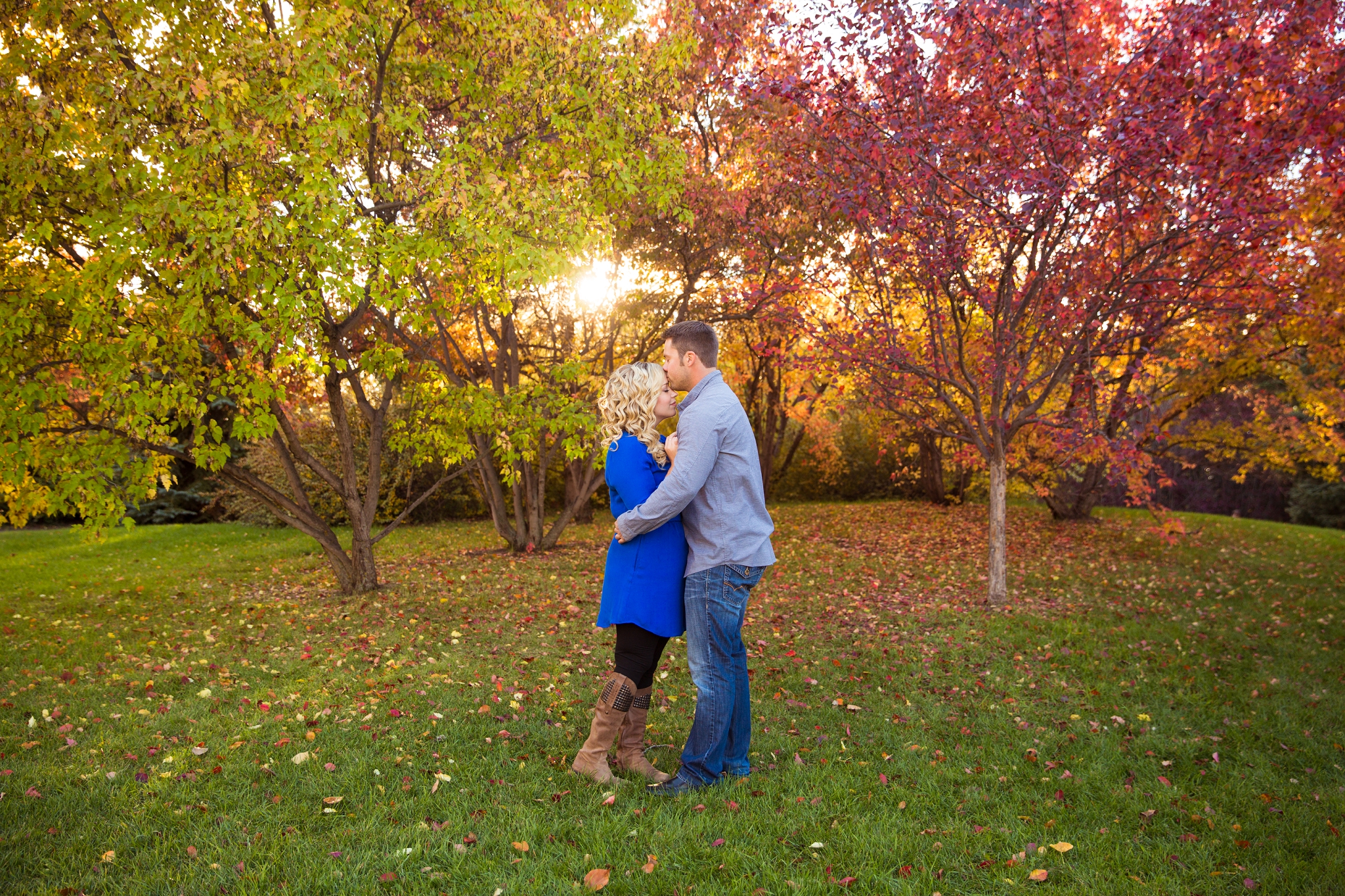 romantic fall engagement photos edmonton alberta