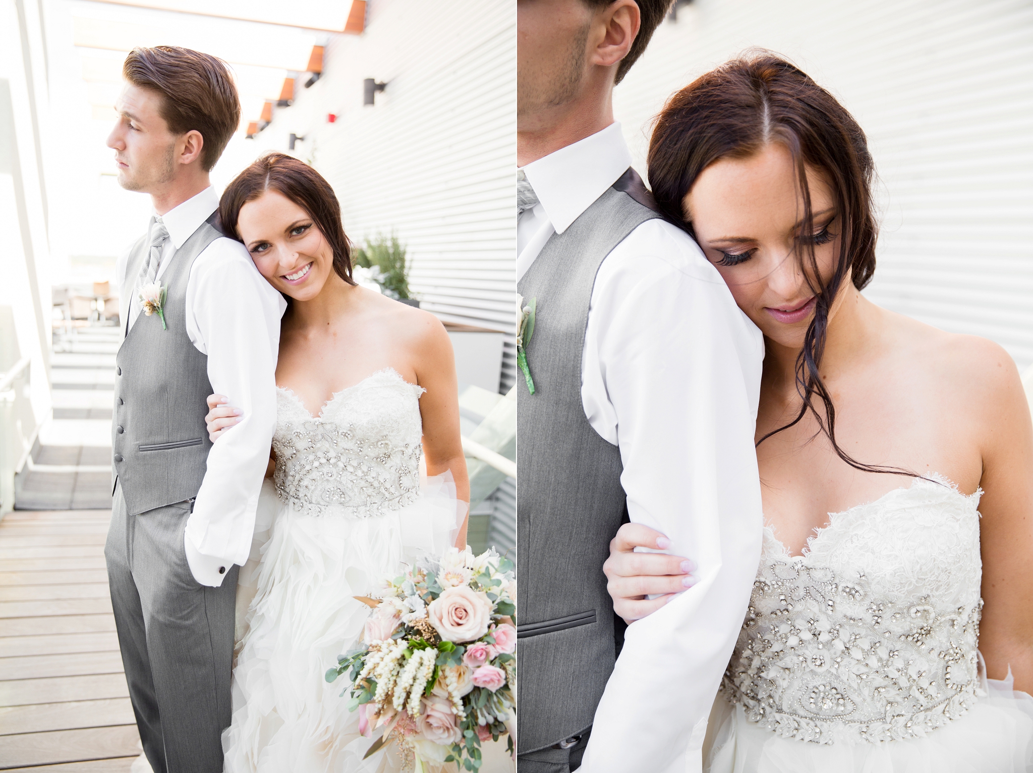 romantic edmonton wedding photographer nc photography grey and blush wedding pallet