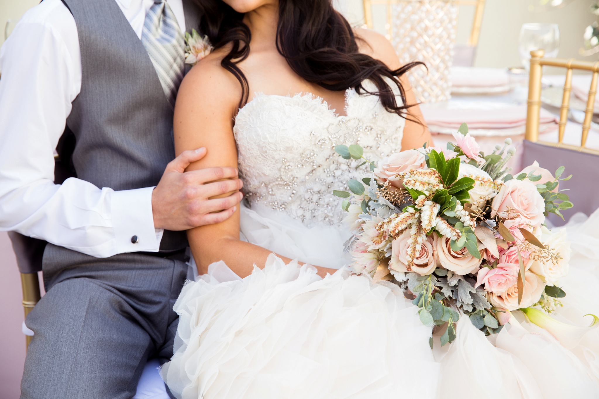 romantic edmonton wedding photographer nc photography grey and blush wedding pallet