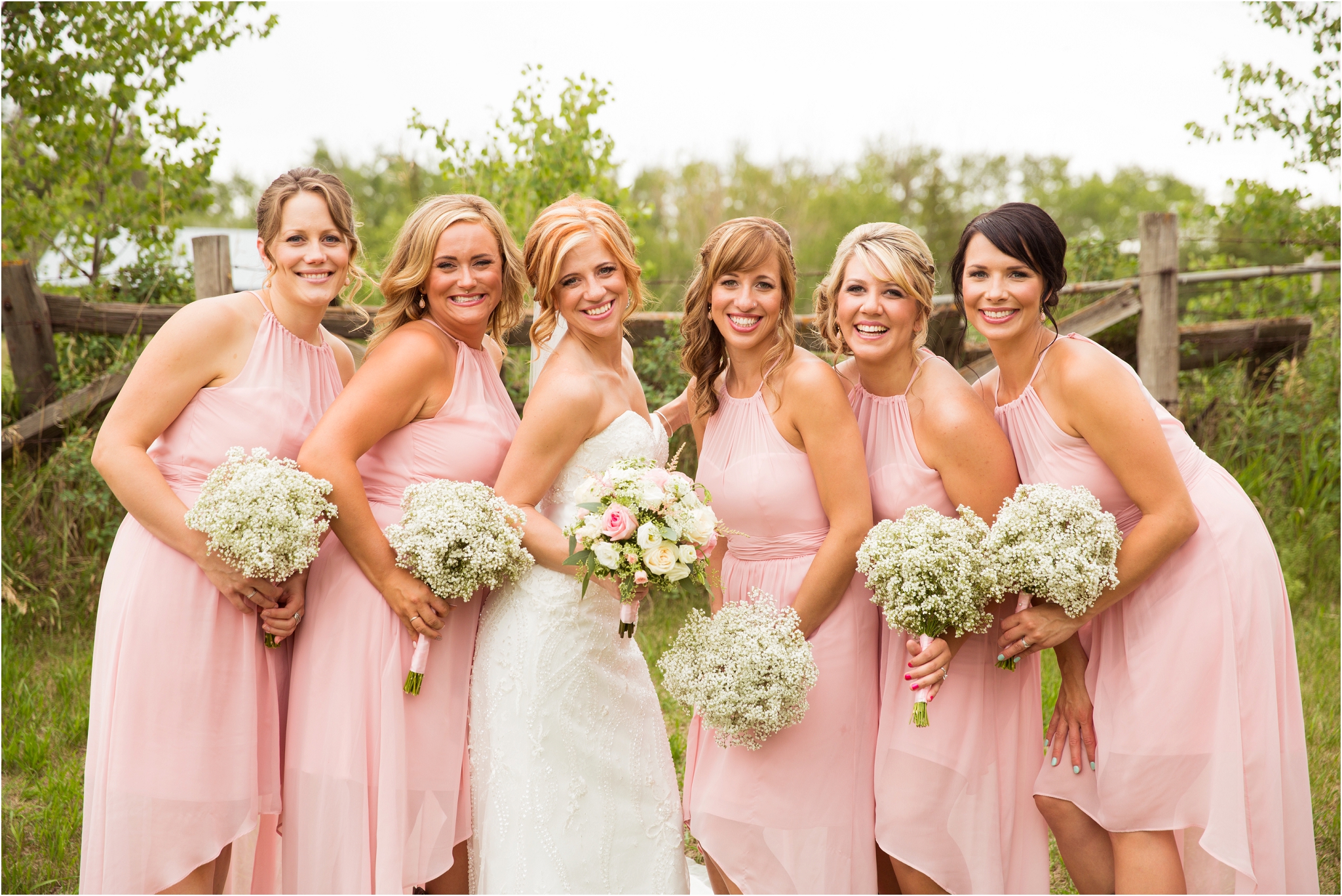 blush bridesmaids dresses edmonton wedding photographer