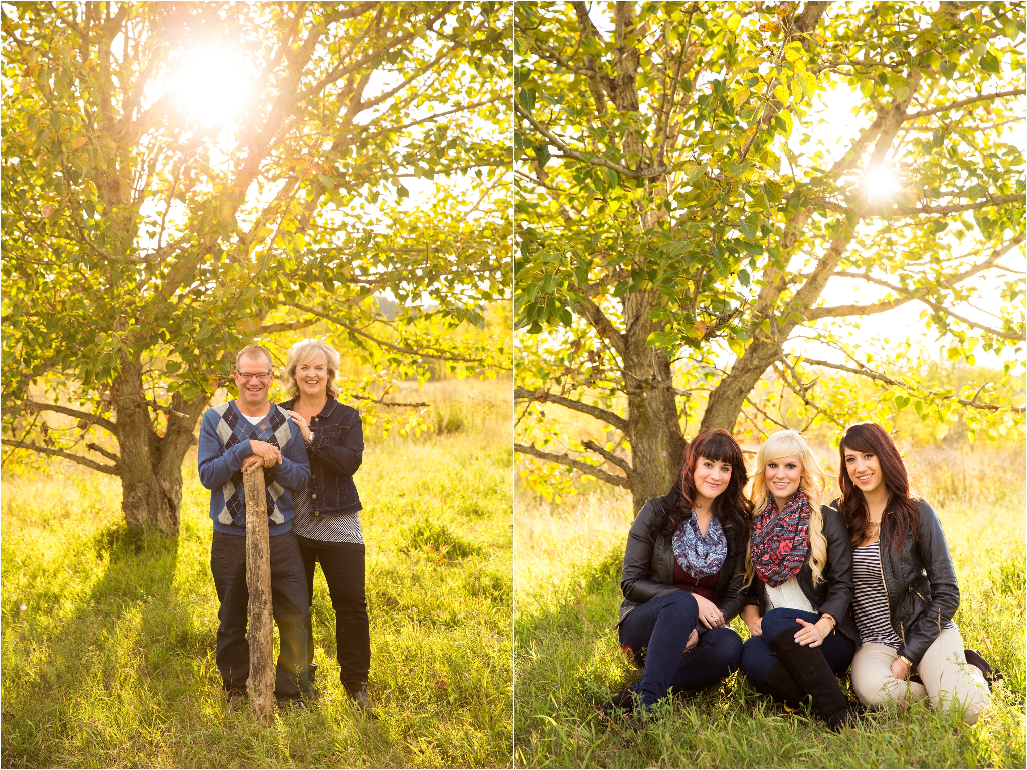 Edmonton Family Photographers Fall Photos Older siblings