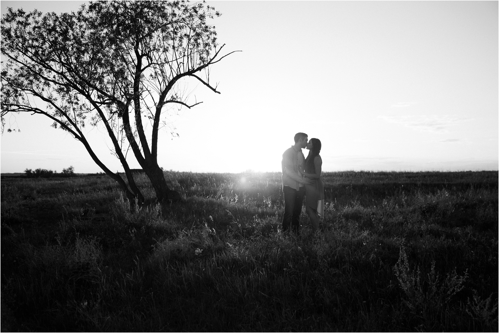 romantic sunset engagement photos edmonton alberta