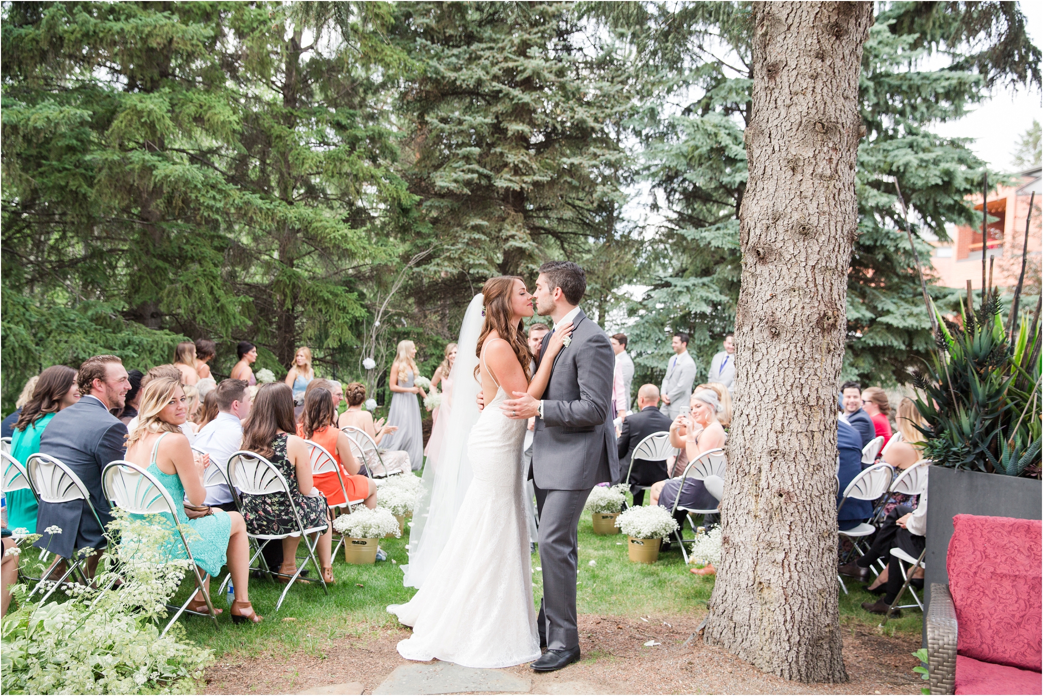 intimate back yard wedding outdoor ceremony edmonton