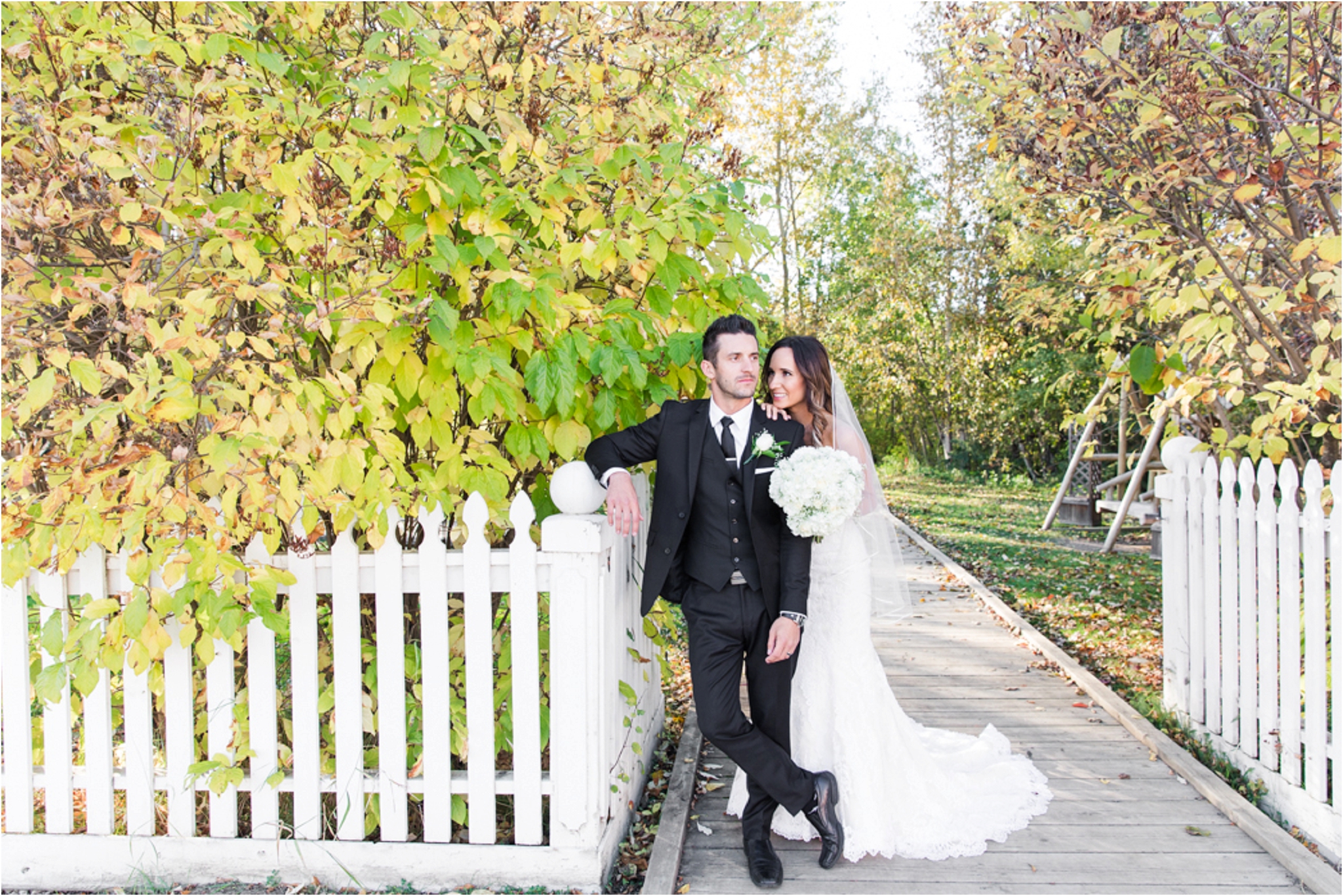 Fall Edmonton Wedding Photos, nc photography, fort edmonton park wedding