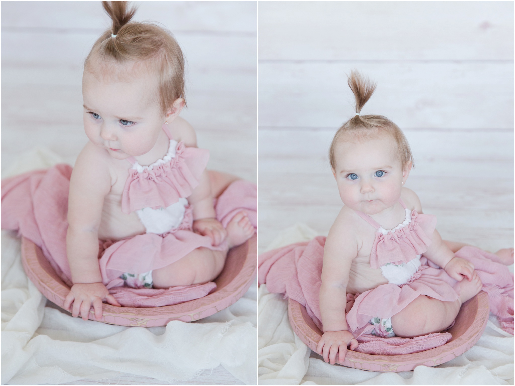 baby photos, milestone photos, 8 months old, sitter session, edmonton family photographer, nc photography