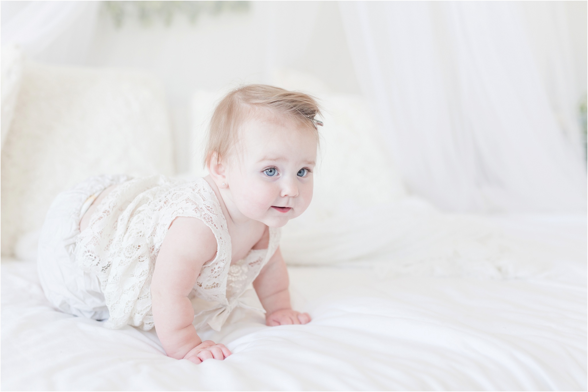 baby photos, milestone photos, 8 months old, sitter session, edmonton family photographer, nc photography