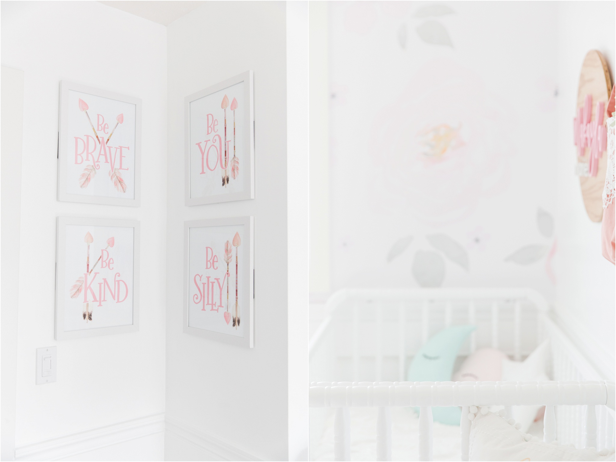 white and pink nursery tour, twin girl nursery, nc photography, edmonton photographer, mylittlewhirlwind