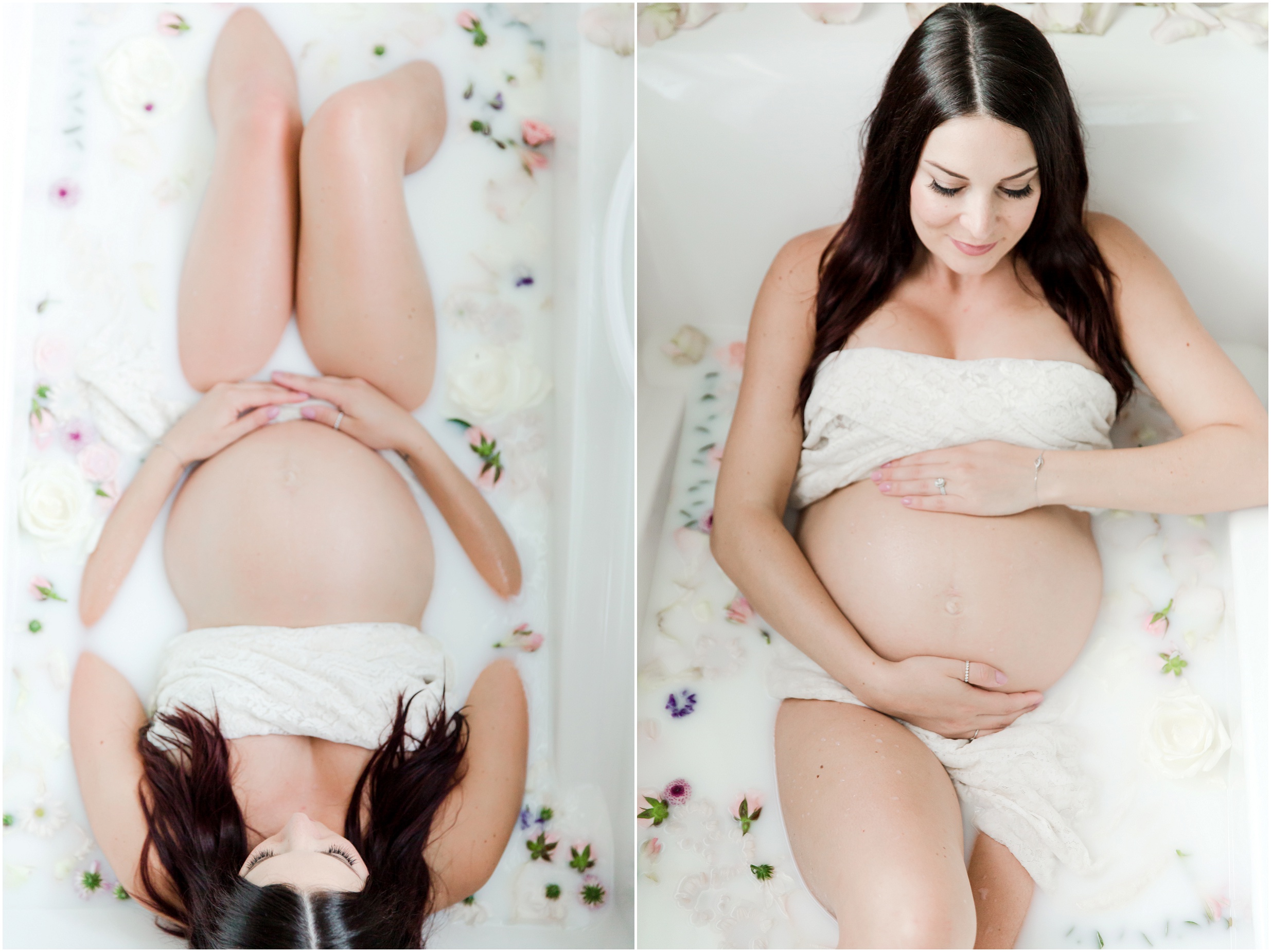 maternity milk bath, edmonton maternity photographer, milk bath photos, edmonton newborn photographer, nc photography