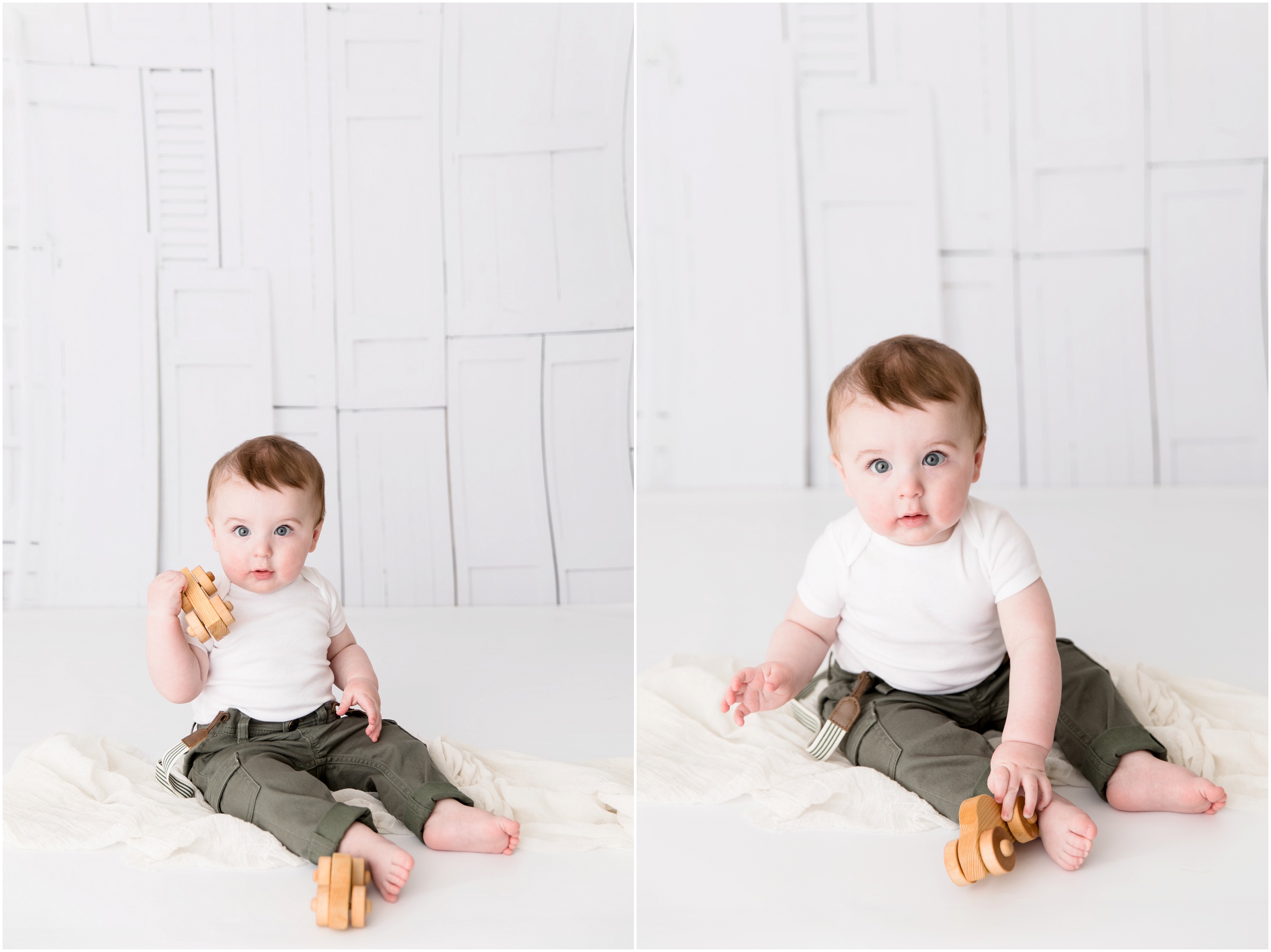 edmonton sitter session, edmonton family photographer, boy sitter session, 6 month photos, nc photography